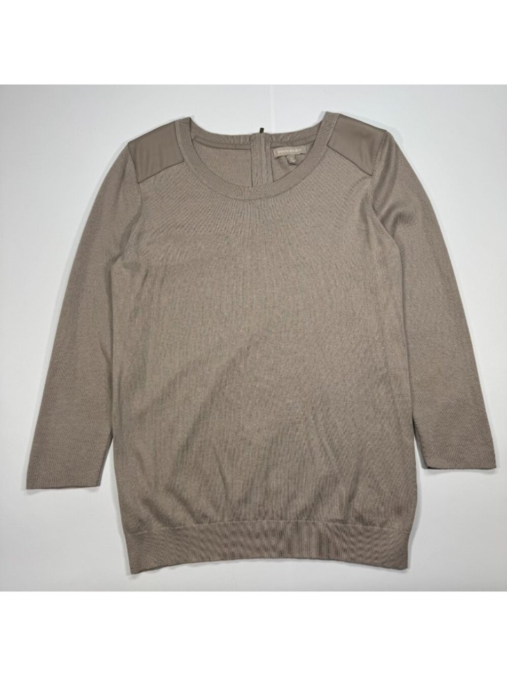Banana Republic Sweater Womens XL Brown Cotton Knitted Holiday Preppy Winter